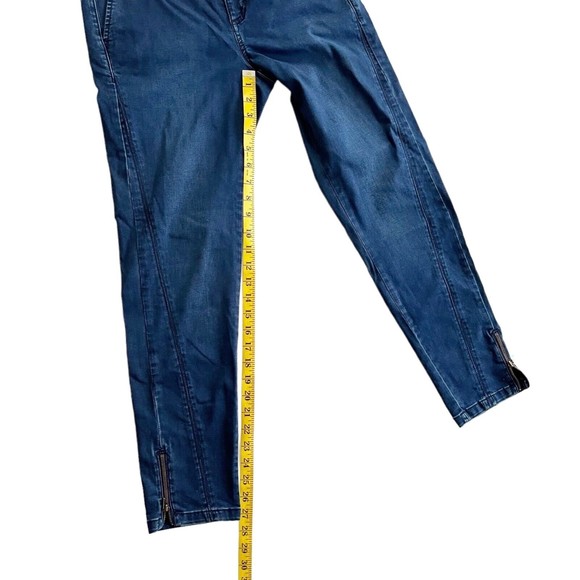 Ilse Jacobsen Sidney 107 Stretch Skinny Leg Jeans Zip Hem Dark Wash Sz 28 - Picture 11 of 12